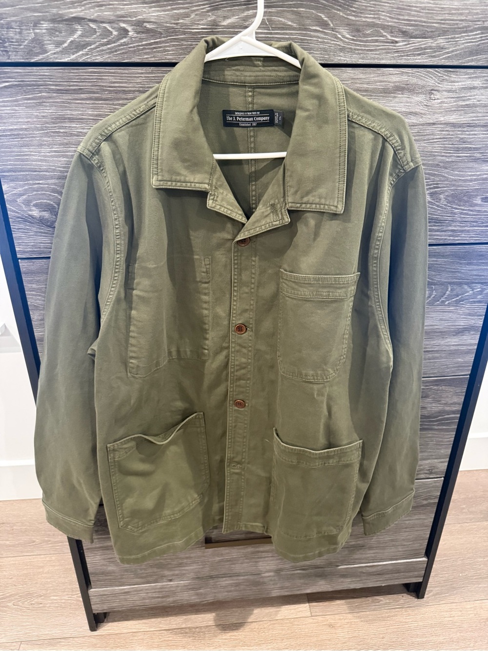 J. Peterman Olive Green Military Field Jacket